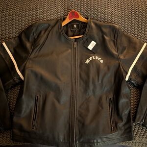 Darc Sport Black Leather Jacket XL NEW